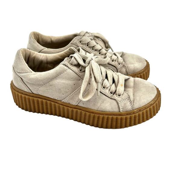 Indigo Rd Cray platform fashion lace up sneakers comfort low top neutral sz 6.5 - Picture 2 of 10